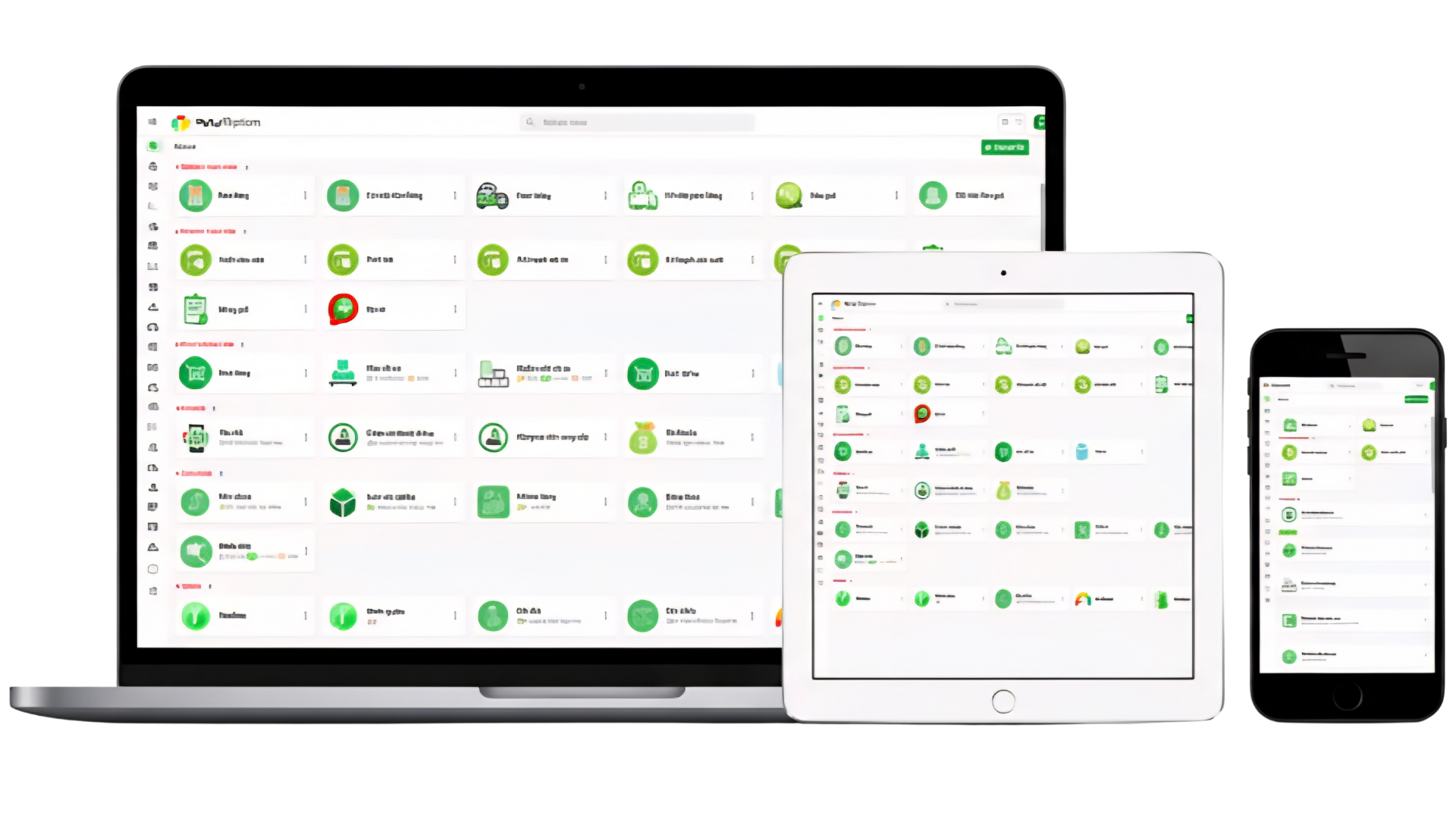 Giao diện tổng quan hệ thống EMS-Packaging ERP