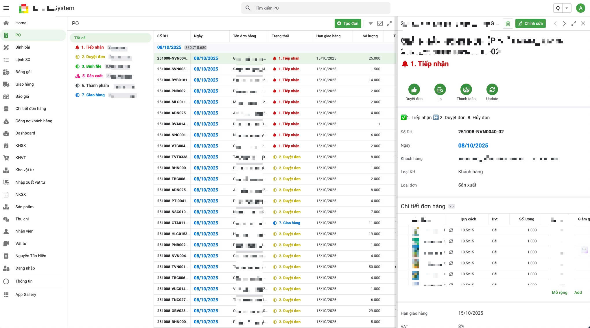 Quản lý đơn hàng